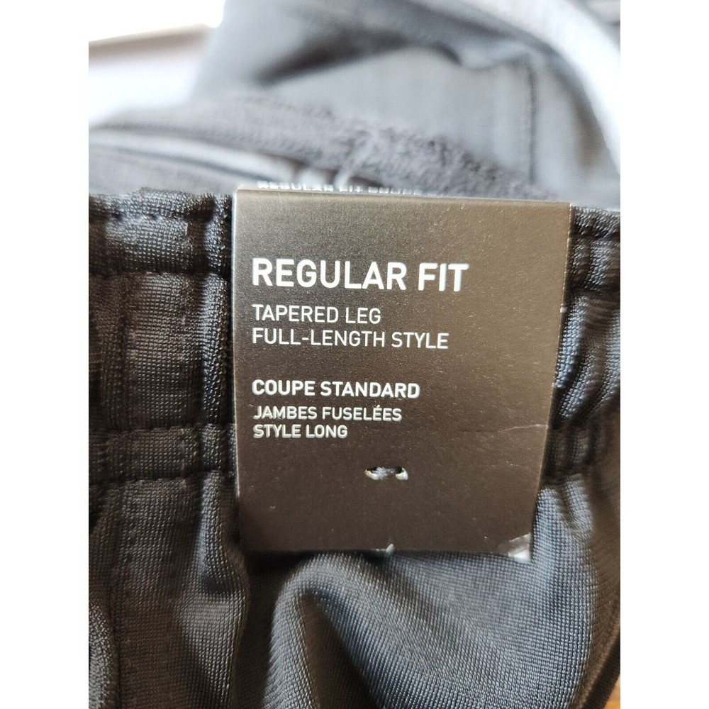 Adidas Essential Tricot Zip Pants Men S Black Gray Stripes Logo Warmup Track NEW - Picture 10 of 11